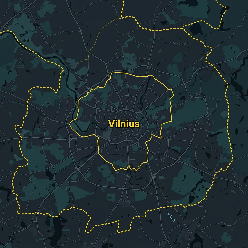 Vilniaus aptarnavimo žemėlapis